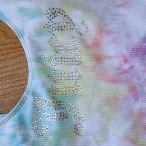 NWT Juicy Couture limited edition tye dye one piece swimsuit Size Large - Picture 2 of 5